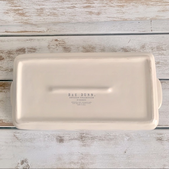 Rae Dunn Ceramic BAKE Loaf Pan - Picture 2 of 3